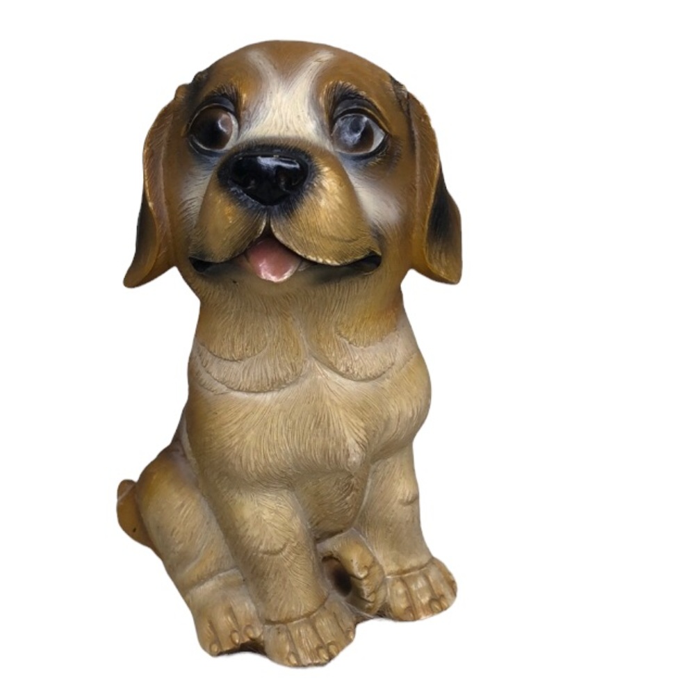 Resin dog figurine 6” x 3”